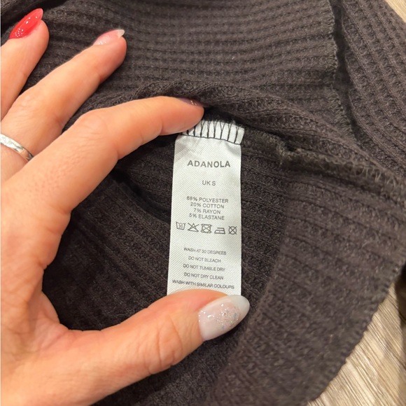 Adanola Cropped‎ Waffle Cardigan - Picture 4 of 4